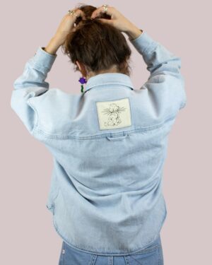 SURCHEMISE EN JEAN PUNKY DOGGY ♀️